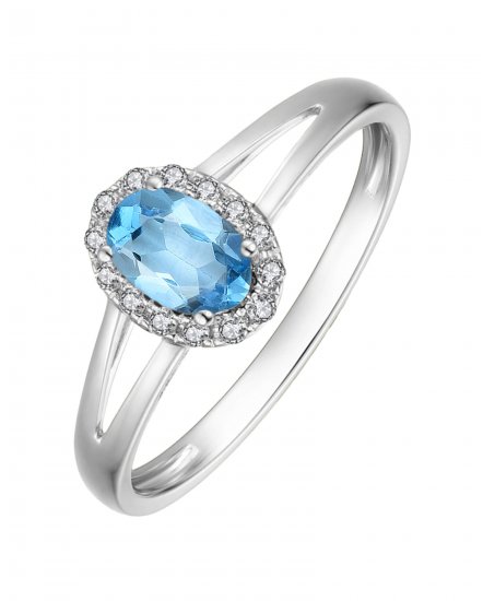 OVAL COLORED STONE DIAMOND RING (VR407)